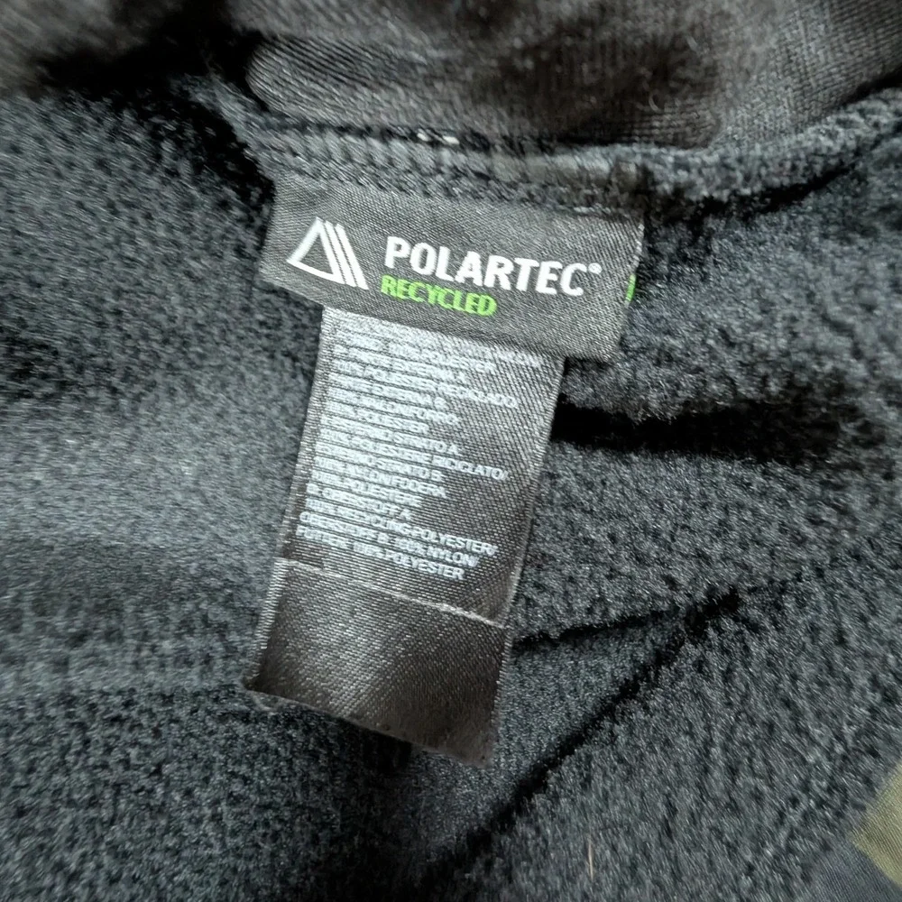 The North Face Denali Fleece Jacket Mens XL Camo Black Polartec Full Zip Rare